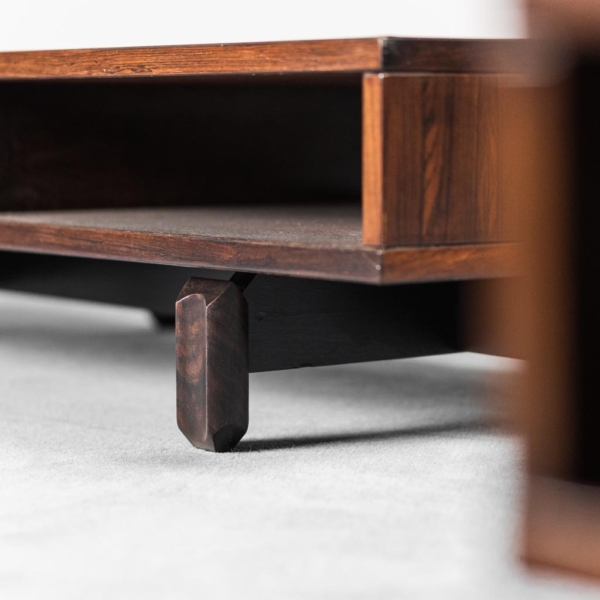 Coppia di tavolini da caffè in legno anni '80 Vintage Modernariato
