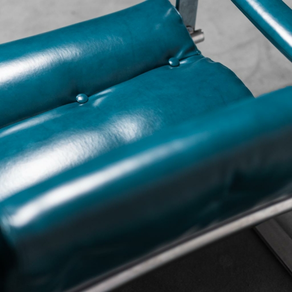 Set divano 2 poltrone sky blu Mobel Italia anni '60 Vintage