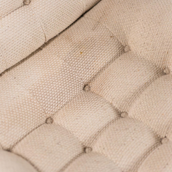 Set 5 poltrone in cotone beige anni '70 Vintage Modernariato