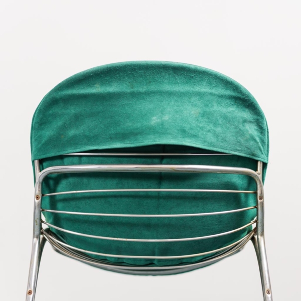 Set 4 sedie in pelle Sabrina Gastone Rinaldi anni '70 Vintage
