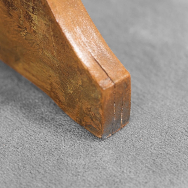 Scrivania in legno patina in ruggine rame anni '50 vintage