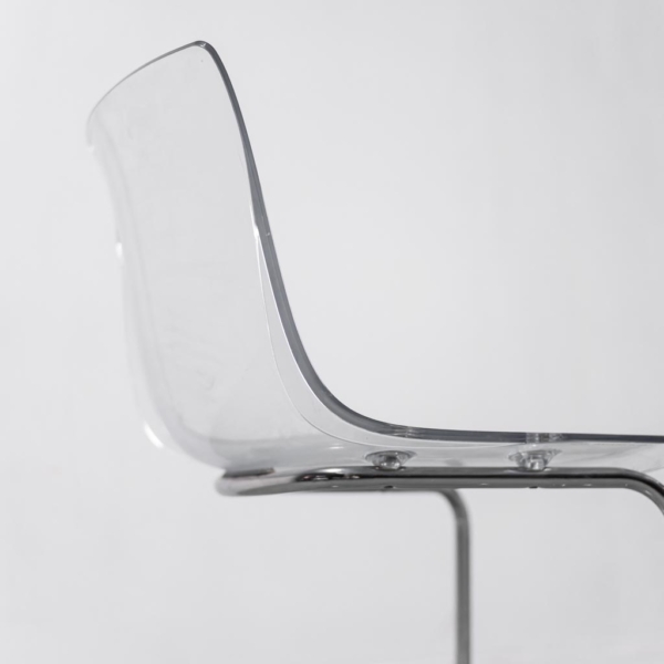 Set 4 sedie in plastica metallo Ikea anni '90 Vintage Modernariato