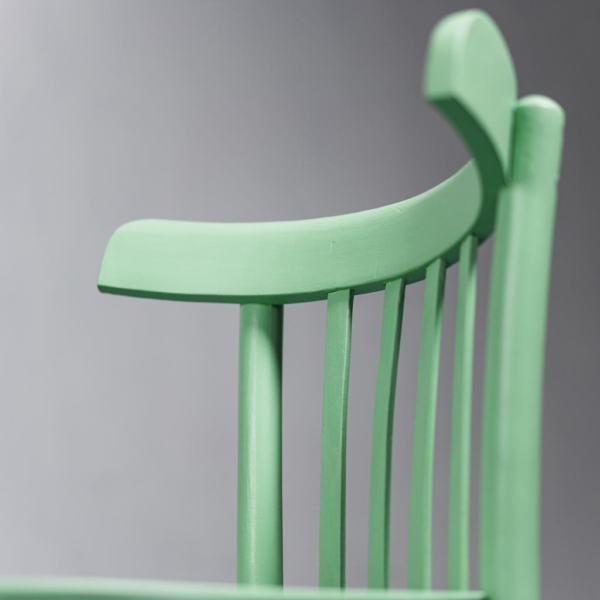Set 6 sedie in legno multicolor anni '50 vintage modernariato