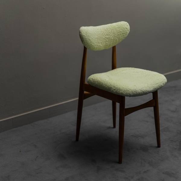 Set 3 sedie in legno spugna anni '60 vintage modernariato
