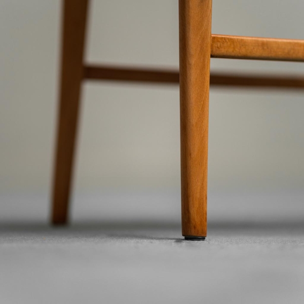 Coppia di sedie in legno spugna anni '60 vintage modernariato