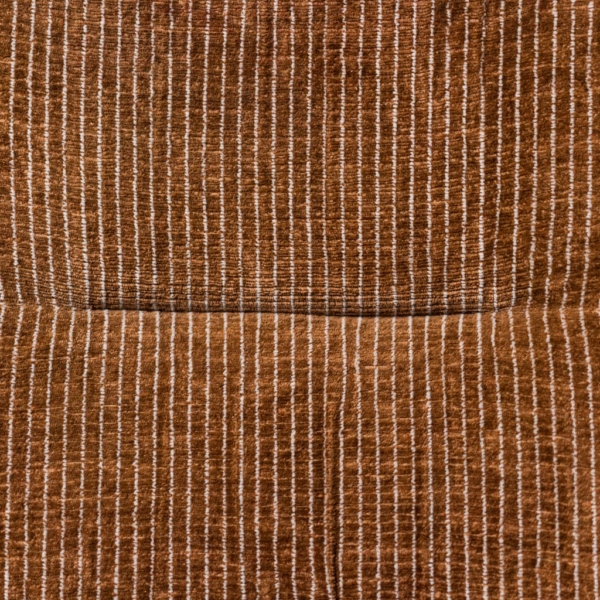 Poltrona in tessuto marrone anni '70 vintage modernariato