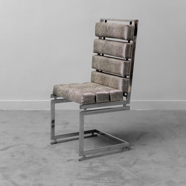 Coppia di sedie in acciaio Rega certificate anni '70 Vintage Modernariato