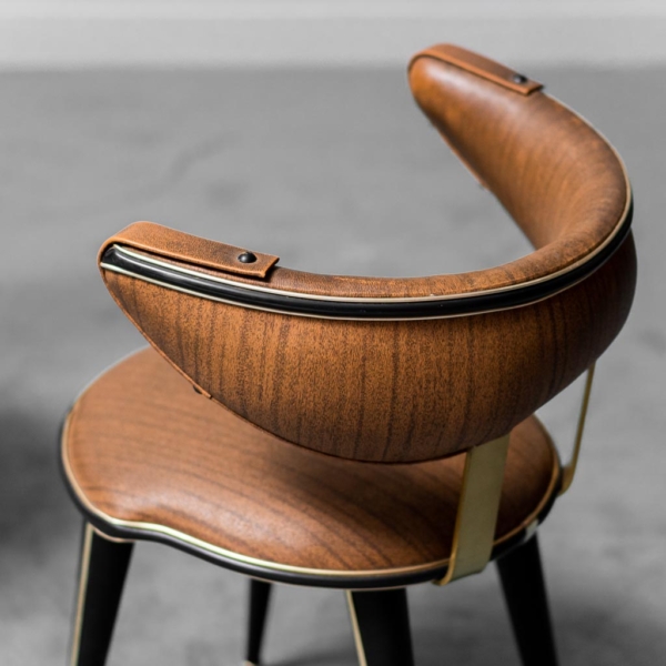 Coppia di sedie in ecopelle Mascagni anni 60 vintage modernariato