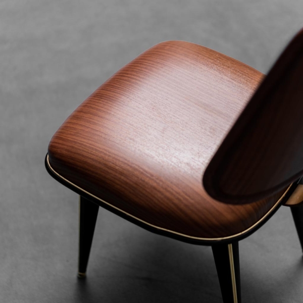 Coppia di sedie ecopelle marrone Mascagni anni 60 vintage modernariato