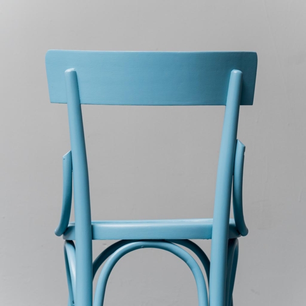Set 3 sedie legno multicolor anni '50 vintage modernariato