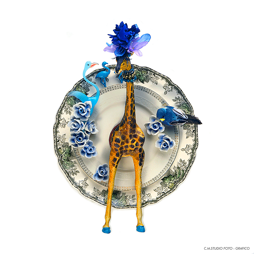 Centrotavola in ceramica Dresscode : Blue