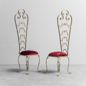 Coppia di sedie Chiavarine di Pierluigi Colli anni '60 vintage