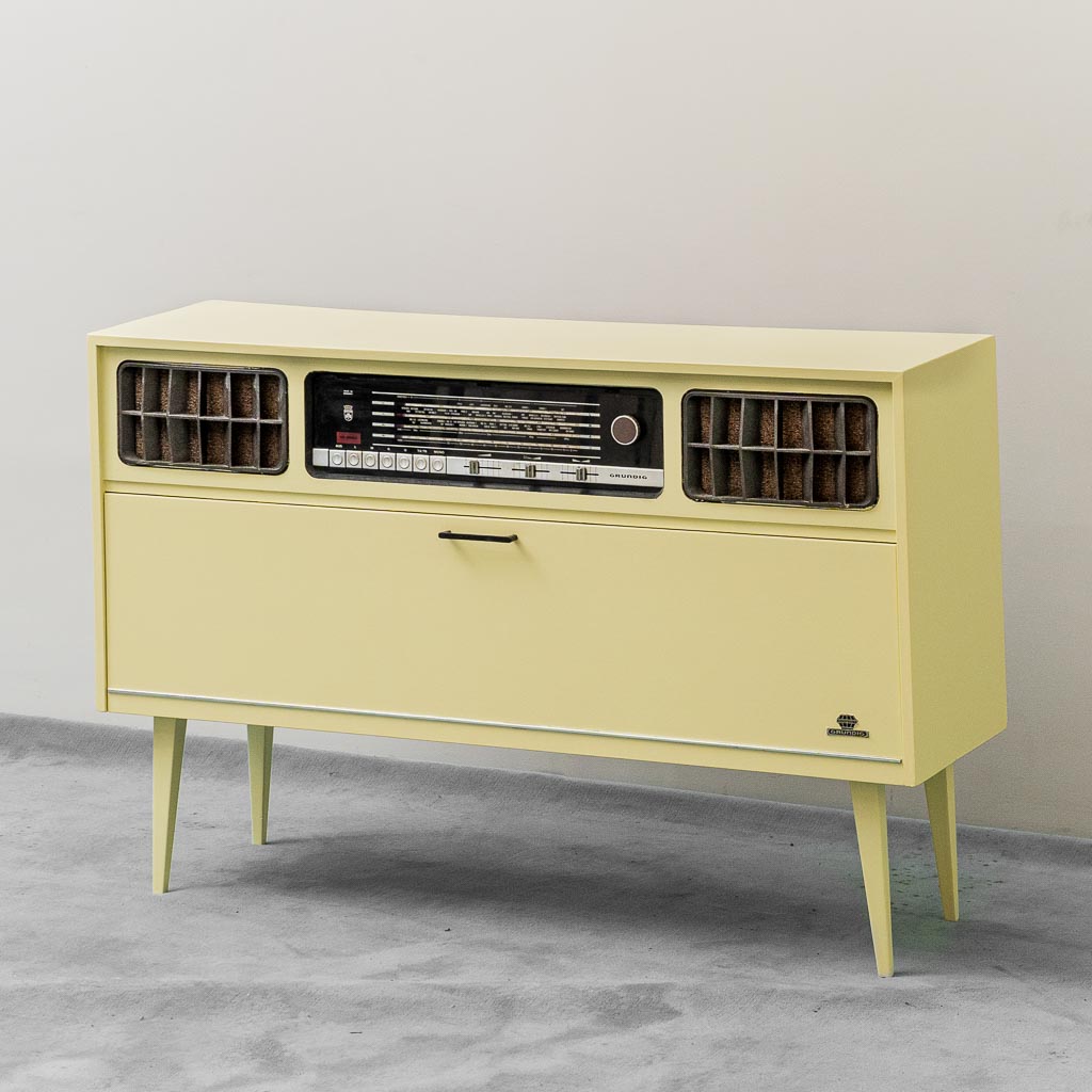 Mobile Radio Grundig Multi Stereo con Giradischi Anni '60 vintage