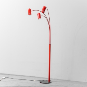 Lampada piantana da terra 3 luci anni '70 Vintage Modernariato