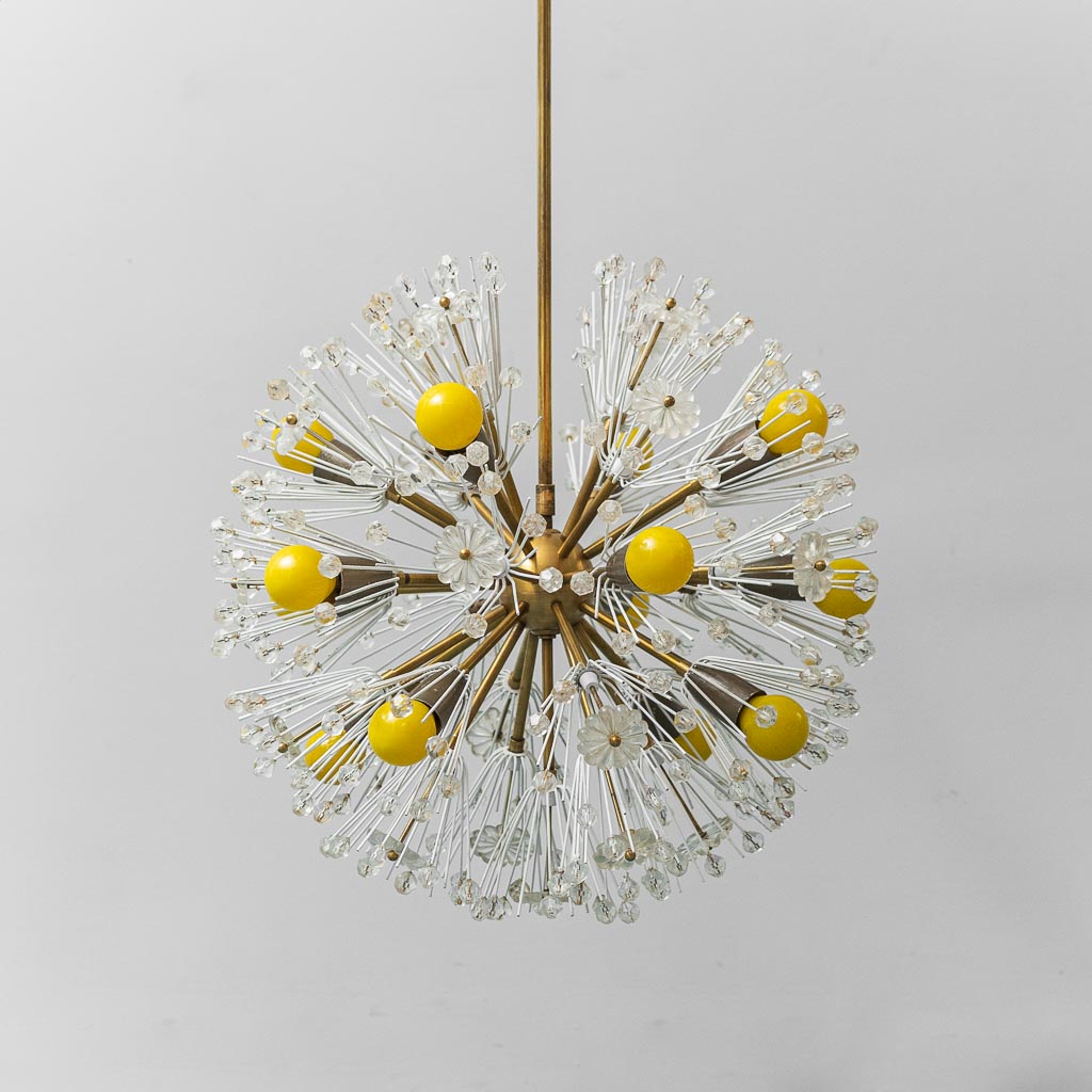 Lampadario Sputinik 12 luci modello Flacon Stejnar Nikoll anni '60 vintage