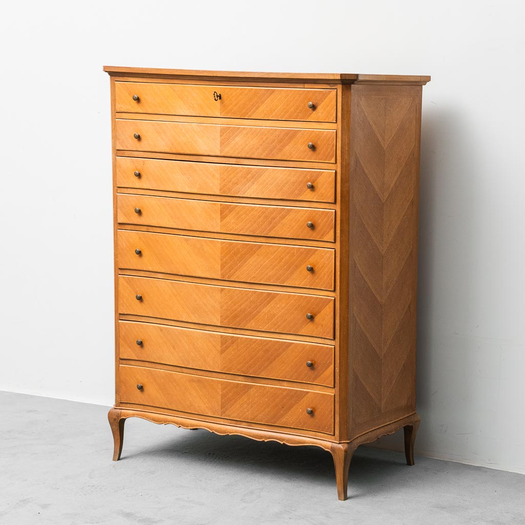 Cassettiera vintage in legno Italia anni ’50 modernariato