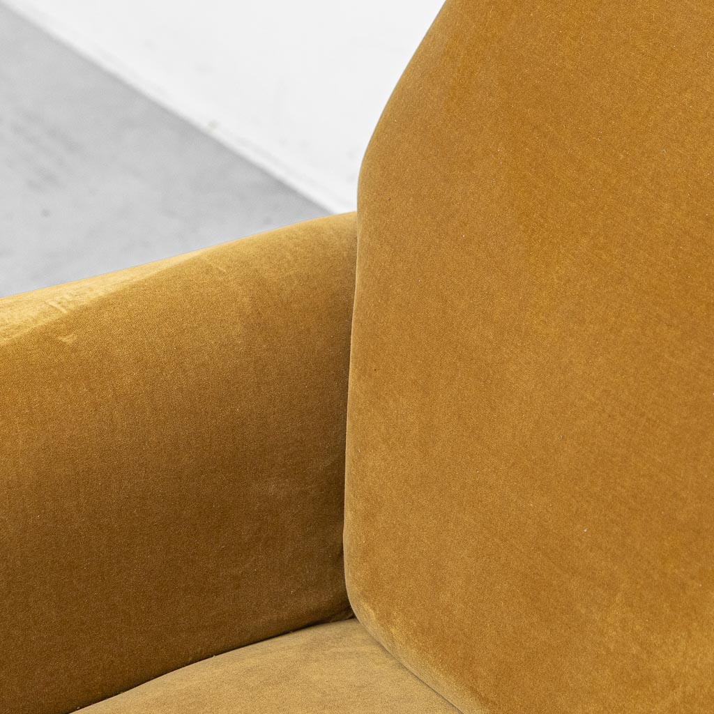 Coppia di poltrone vintage in velluto stile Gigi Radice – Design Italiano anni '50