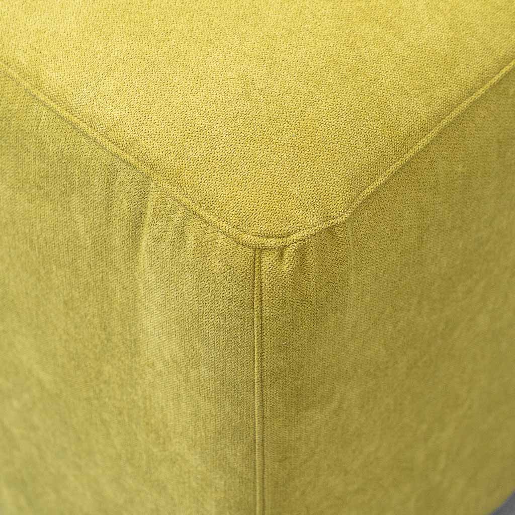 Poltrona Lounge Vintage in Tessuto Verde Lime – Design Geometrico Anni ’70