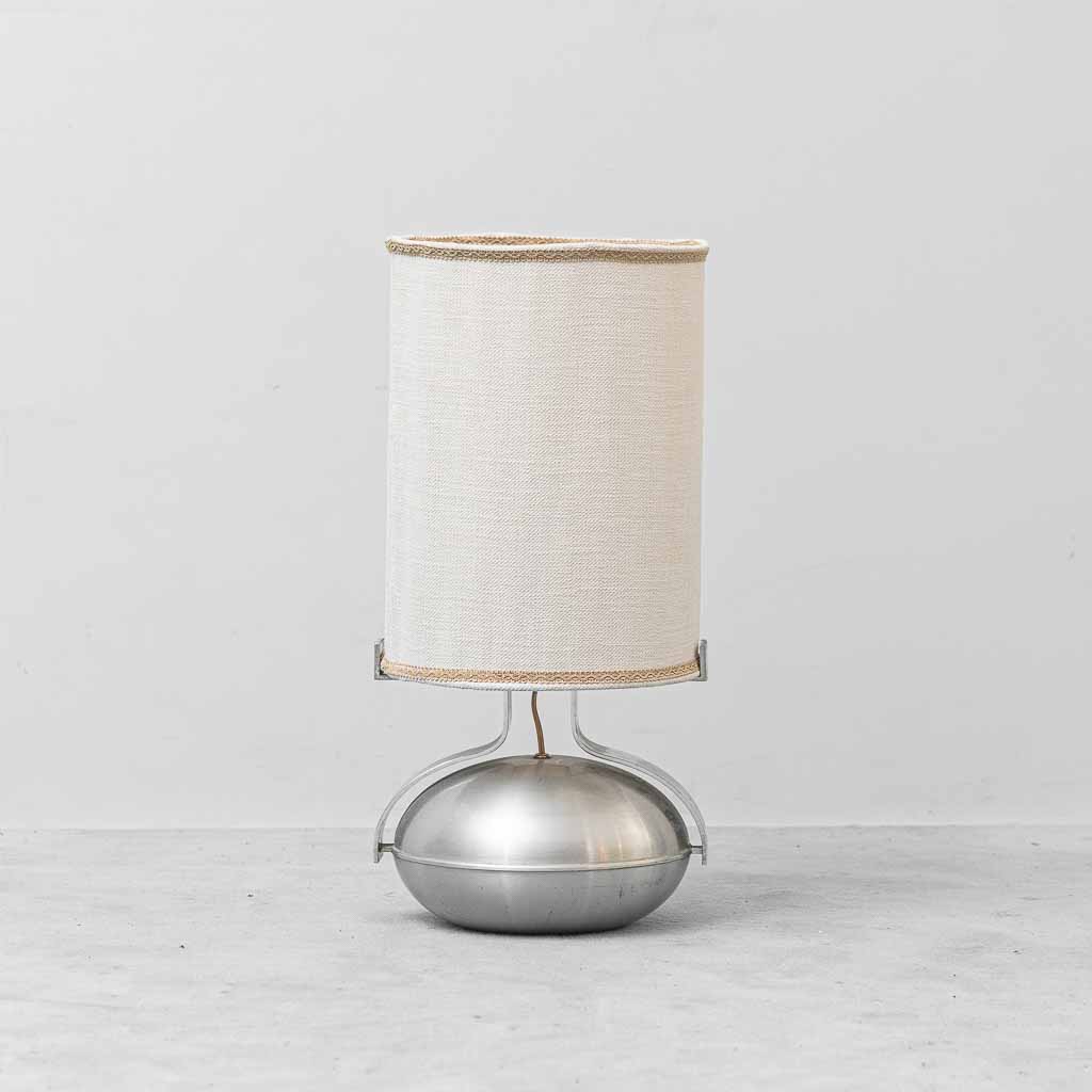 Lampada da tavolo vintage Space Age in metallo cromato – Anni ’70