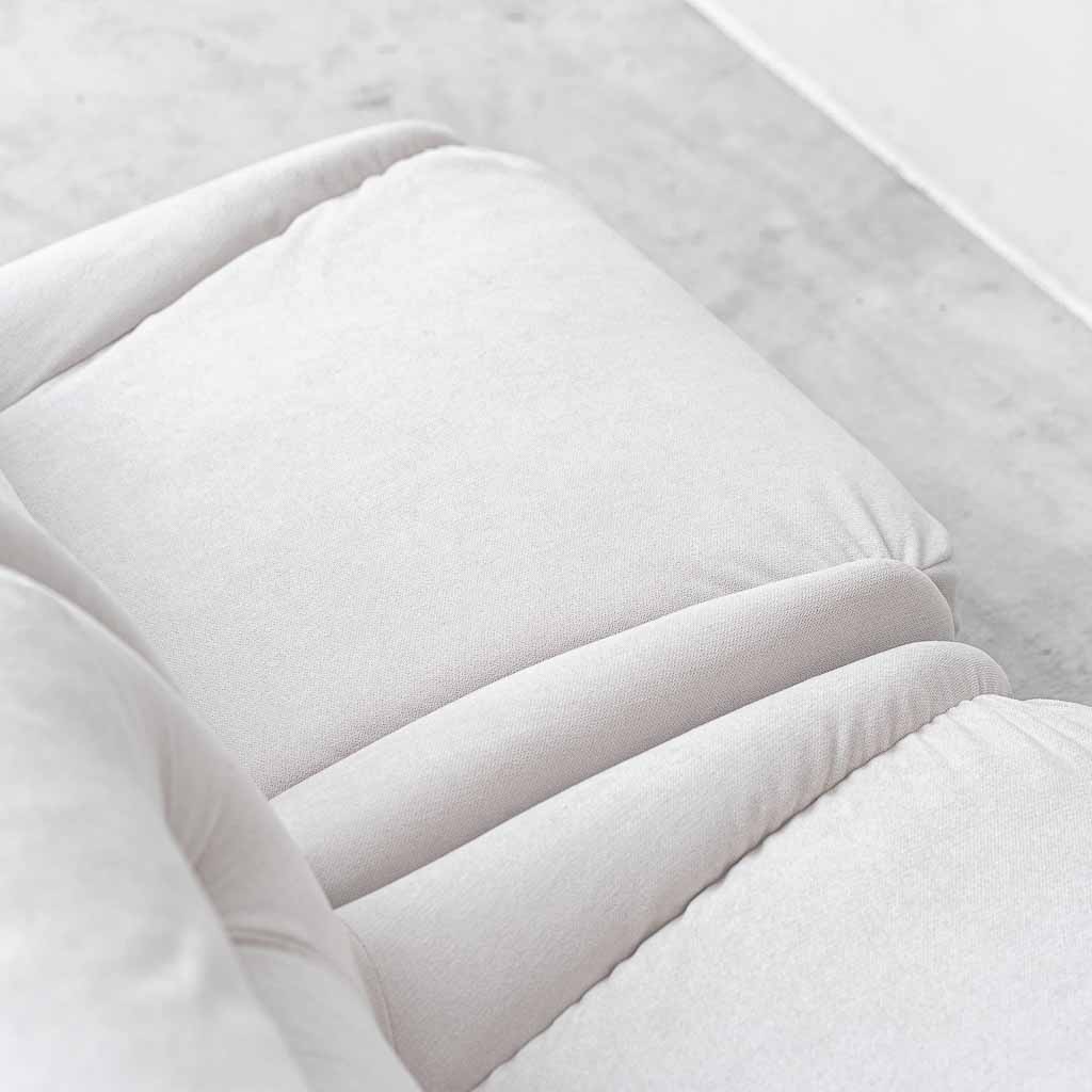 Coppia di Poltrone Lounge Vintage in Cotone Bianco – Design Anni ’70