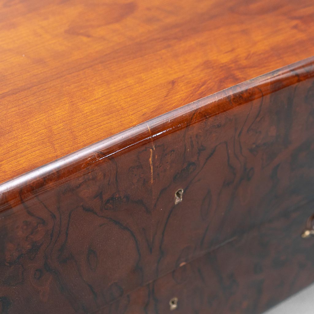 Sideboard Credenza Vintage in Legno con Piedi in Ottone Design anni '60