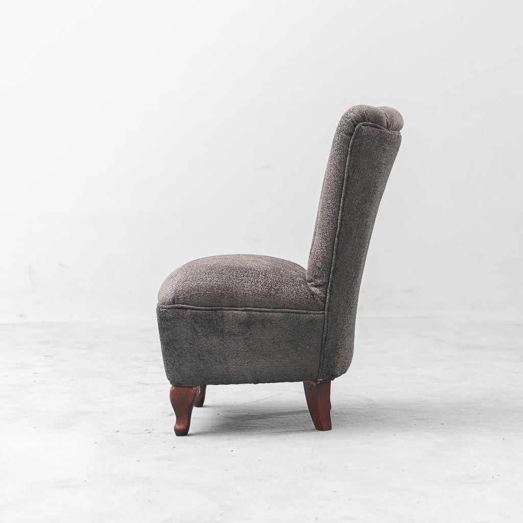 Coppia di Poltroncine Vintage Restaurate con Schienale Alto anni '50